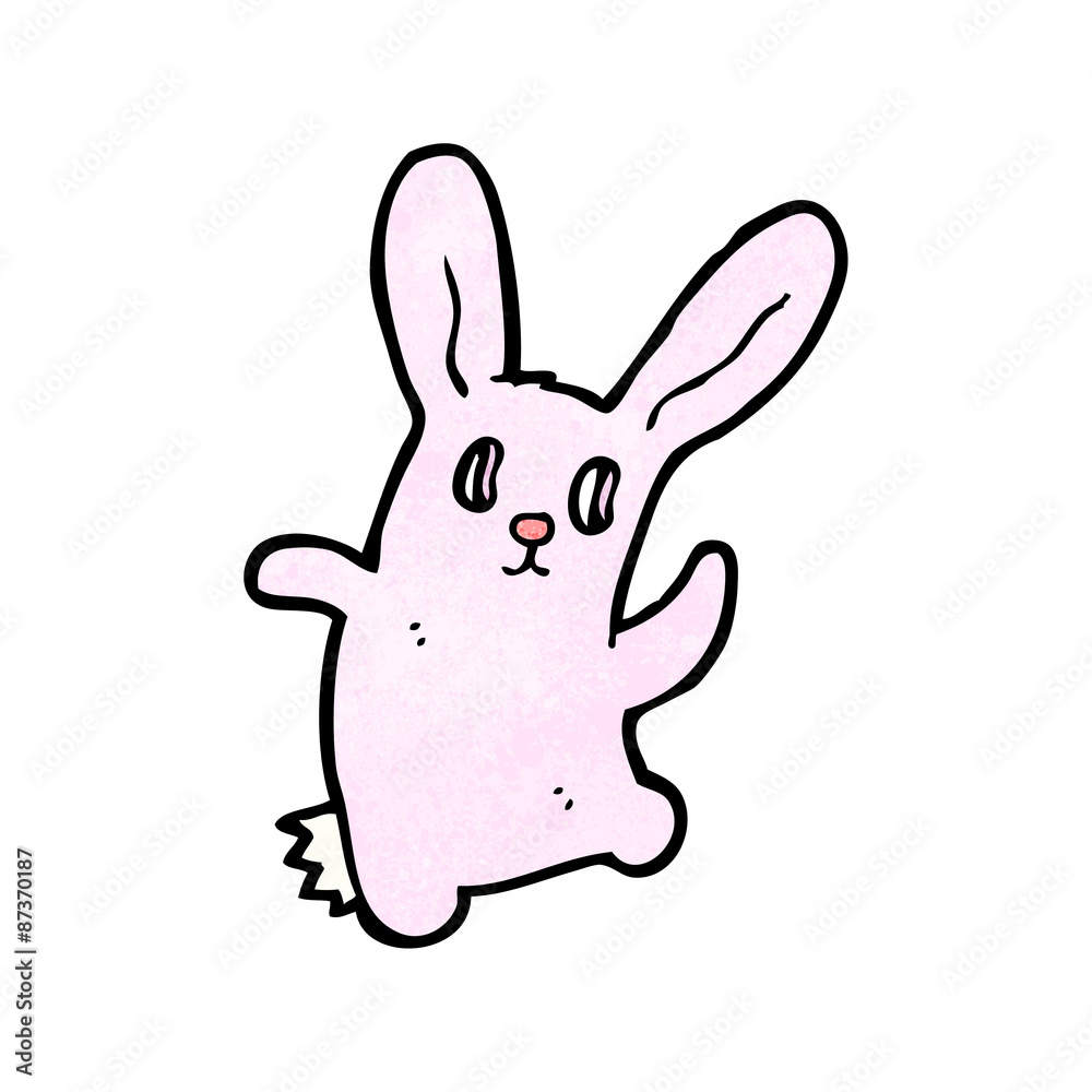 Fototapeta premium spooky bunny rabbit cartoon