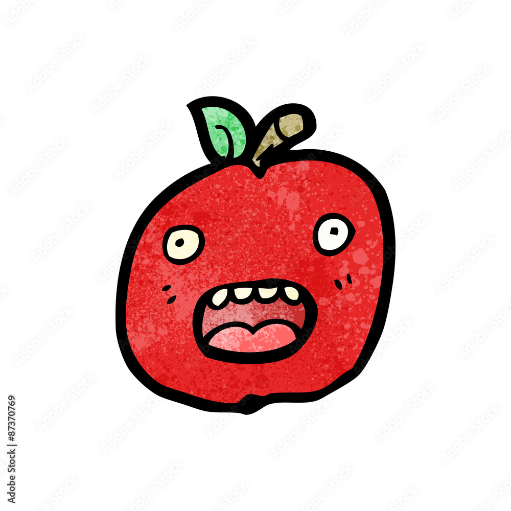 Fototapeta premium cartoon apple