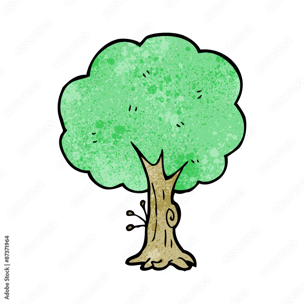 Fototapeta drzewo kreskówki