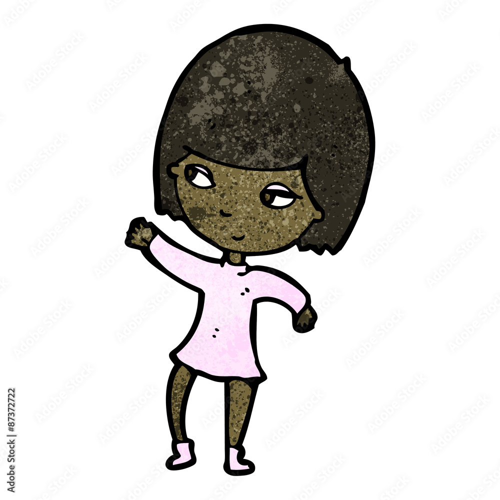 pretty girl pointing cartoon pretty girl pointing cartoon