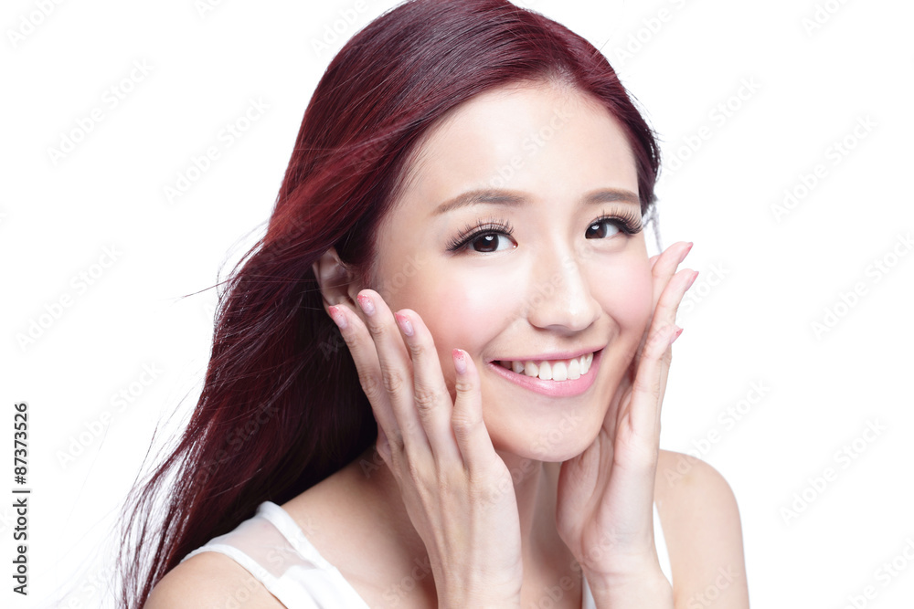 Beauty woman with charming smile