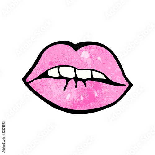 Wallpaper Mural cartoon lips Torontodigital.ca