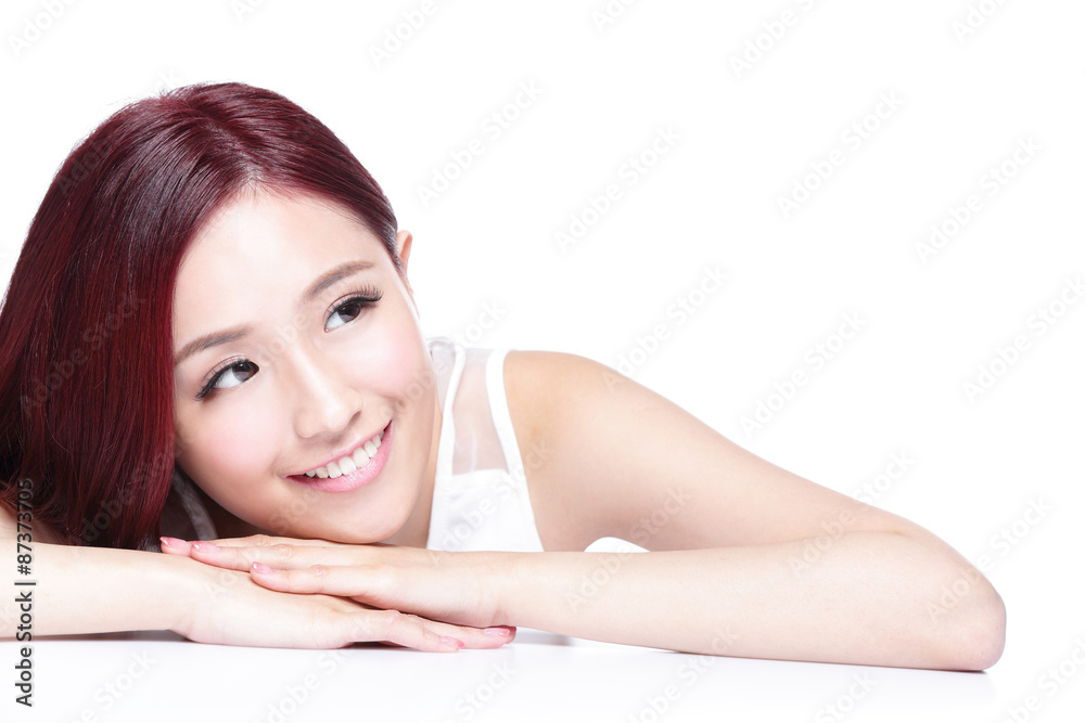Charming woman Smile face Charming woman Smile face