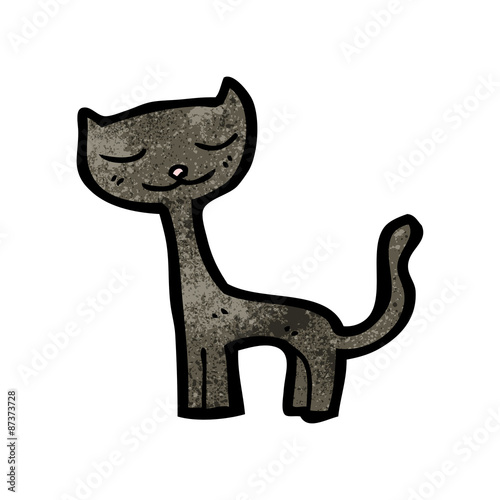 black cat cartoon character