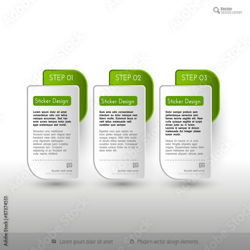 Business infographics template for web design