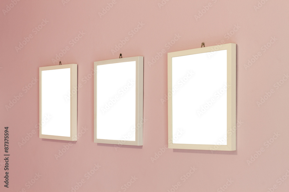  blank frame on wall