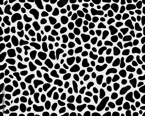 Seamless pattern of skin of leopard  vector illustration