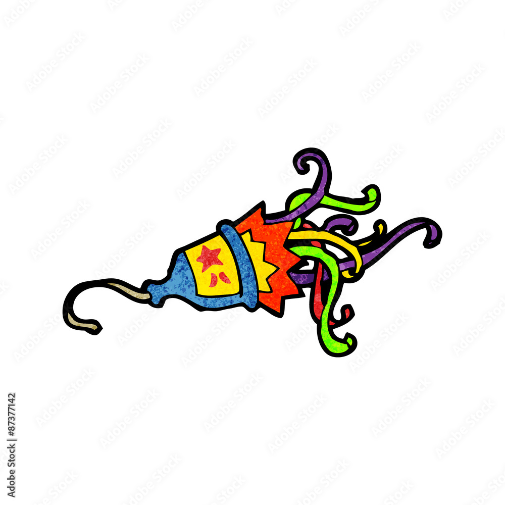 Fototapeta premium cartoon party popper
