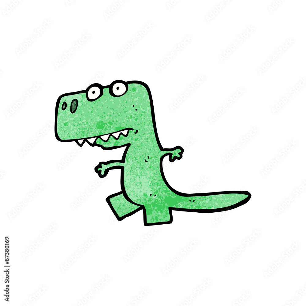 Obraz premium cartoon little dinosaur