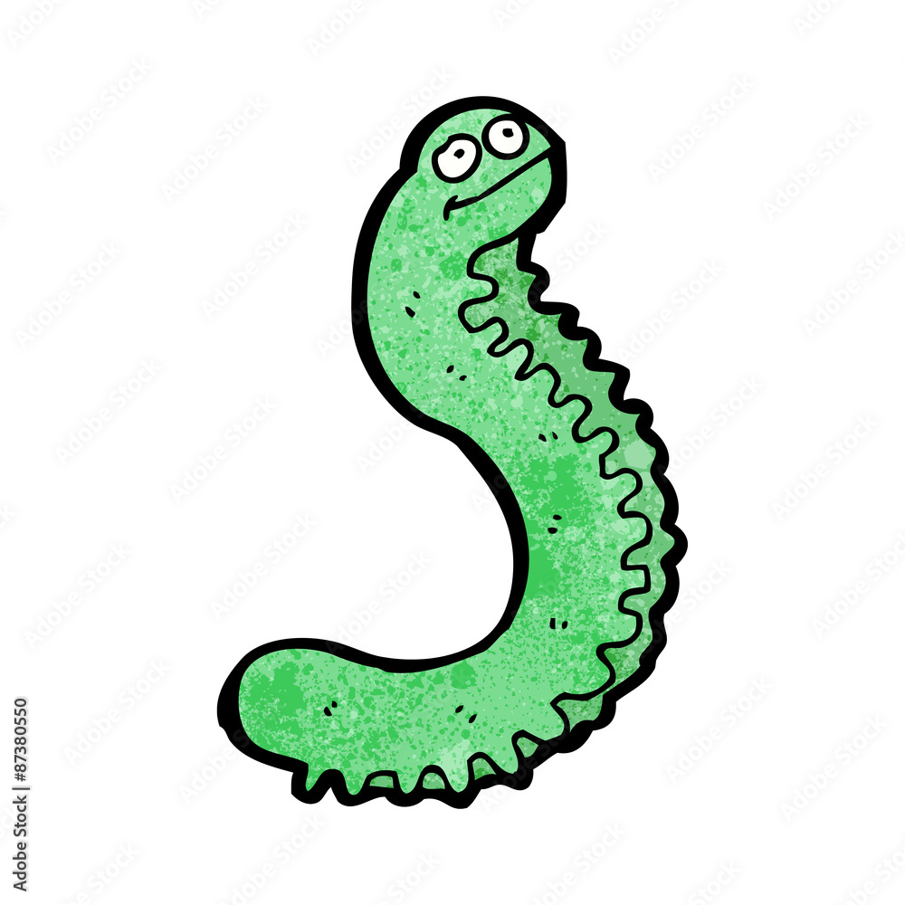 Fototapeta premium cartoon caterpillar