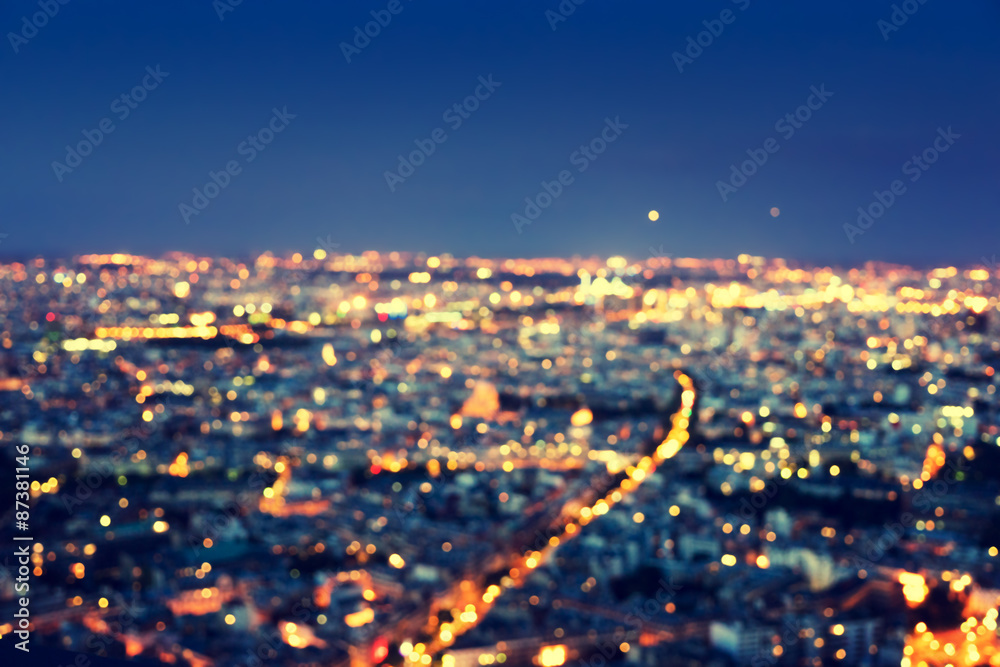 Obraz premium bokeh in Paris, France,