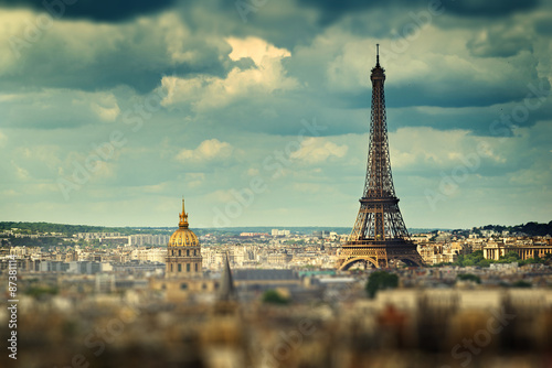 Eiffel Tower (tilt shift effect), Paris, France © Iakov Kalinin