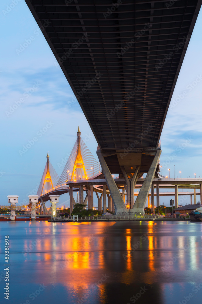 Bhumibol Bridge in Bangkok