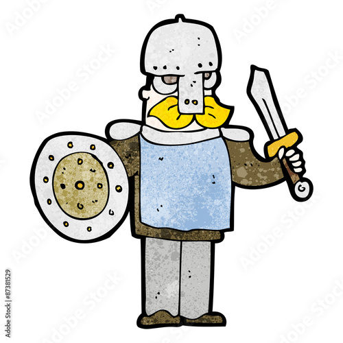 cartoon norse warrior