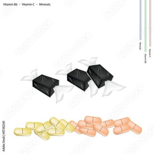 Banana Candy with Vitamin B6 and Vitamin C