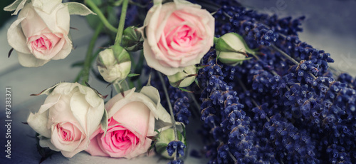 Rosen und Lavendel photo
