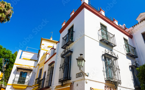 beautiful streets full of typical color of the Andalusian city o