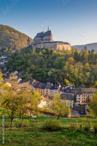 Medieval Castle Vianden, build on top of the mountain in Luxembo