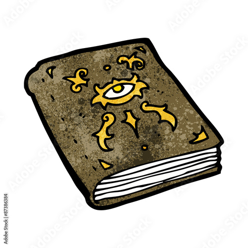 cartoon magic spell book