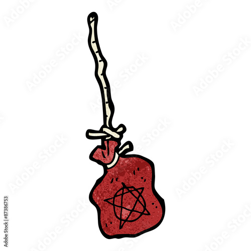 cartoon magic spell pouch