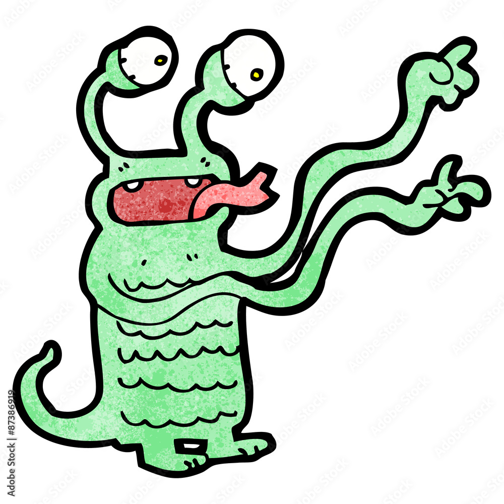 Fototapeta premium cartoon alien