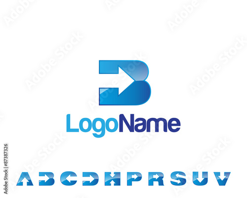 Free Download direct arrow letter icon logo set - GFXLoad