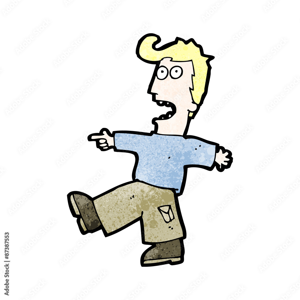cartoon shocked man cartoon shocked man