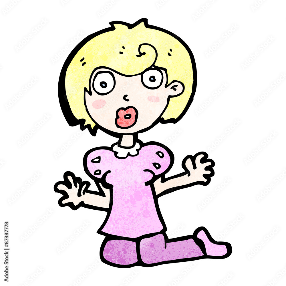 cartoon medieval girl