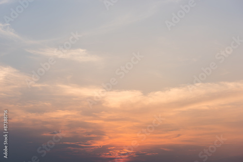 Sunset sky background