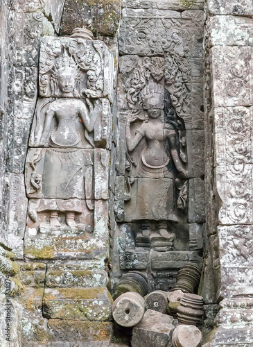 apsara Bayon temple Angkor, Cambodia