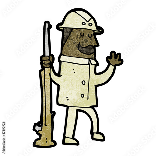 safari hunter cartoon