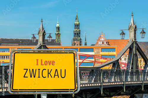 I love Zwickau Schild