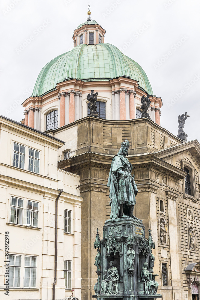 Charles IV Statue (Karel IV,1848). Prague, Czech Republic.
