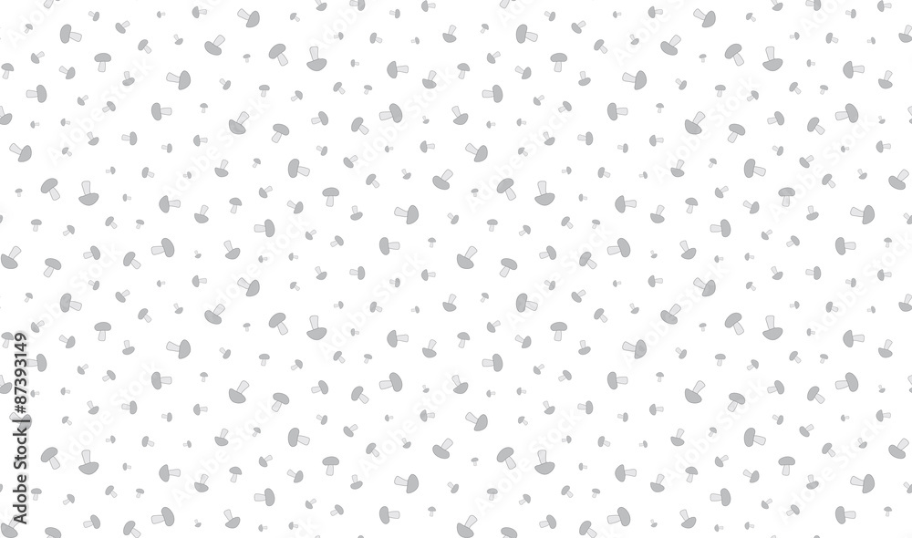 Vector seamless pattern of mushrooms on a white background. Vector seamless pattern of mushrooms on a white background.