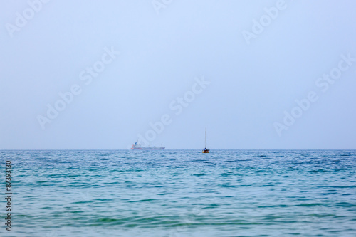 Small yacht on Mediterranean Sea © Vladimir Liverts