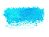 photo grunge blue wax pastel crayon spot isolated on white background
