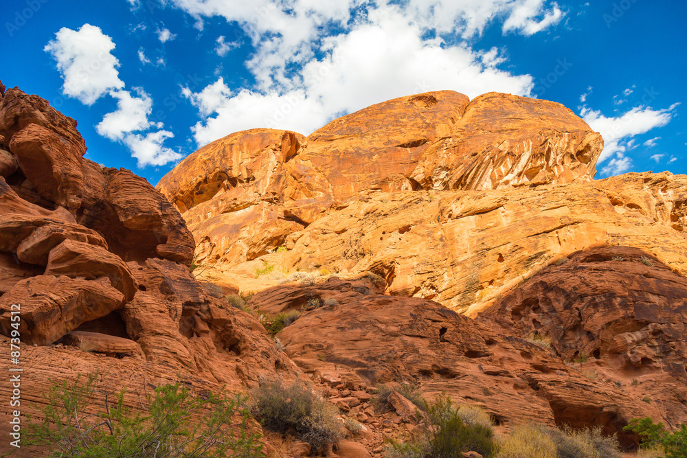 Red Rock Landscape, Valley of Fire State Park, Nevada, USA Red Rock Landscape, Valley of Fire State Park, Nevada, USA
