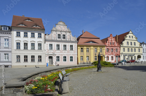 Häuser am Markt in Luckau
