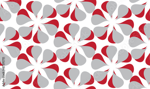 Vector seamless background of teardrop-shaped patterns on a white background. An abstract pattern.