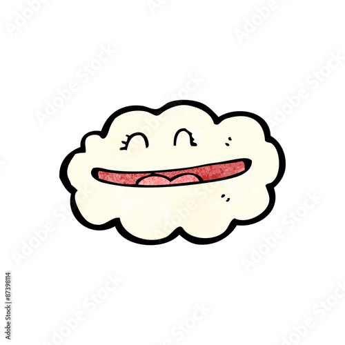 grinning cloud cartoon