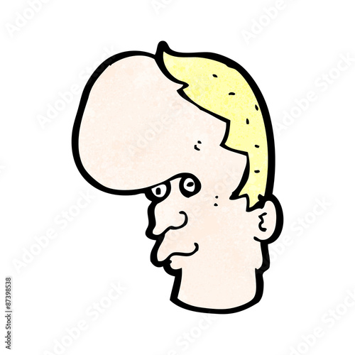 cartoon mutant head man