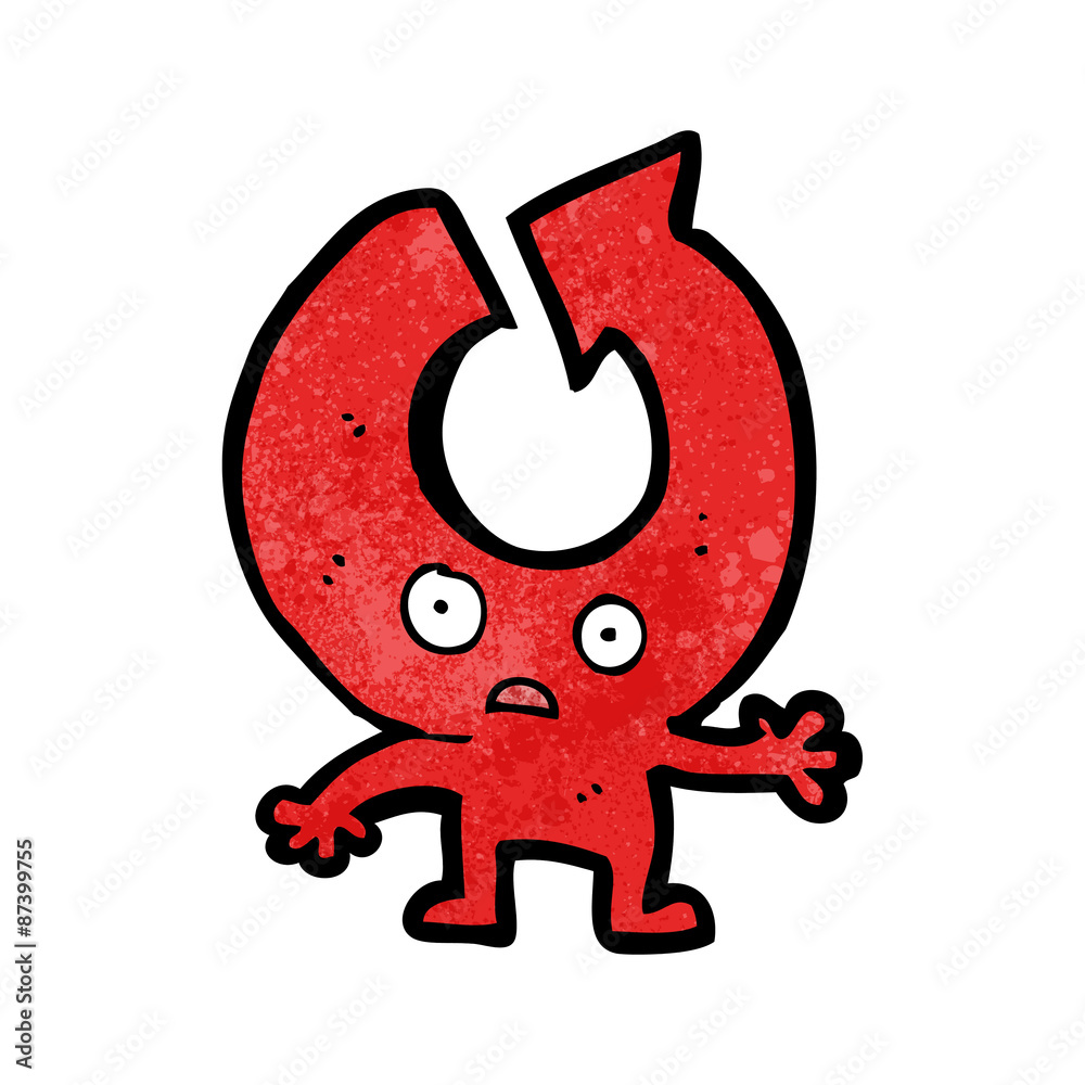 cartoon arrow symbol man cartoon arrow symbol man