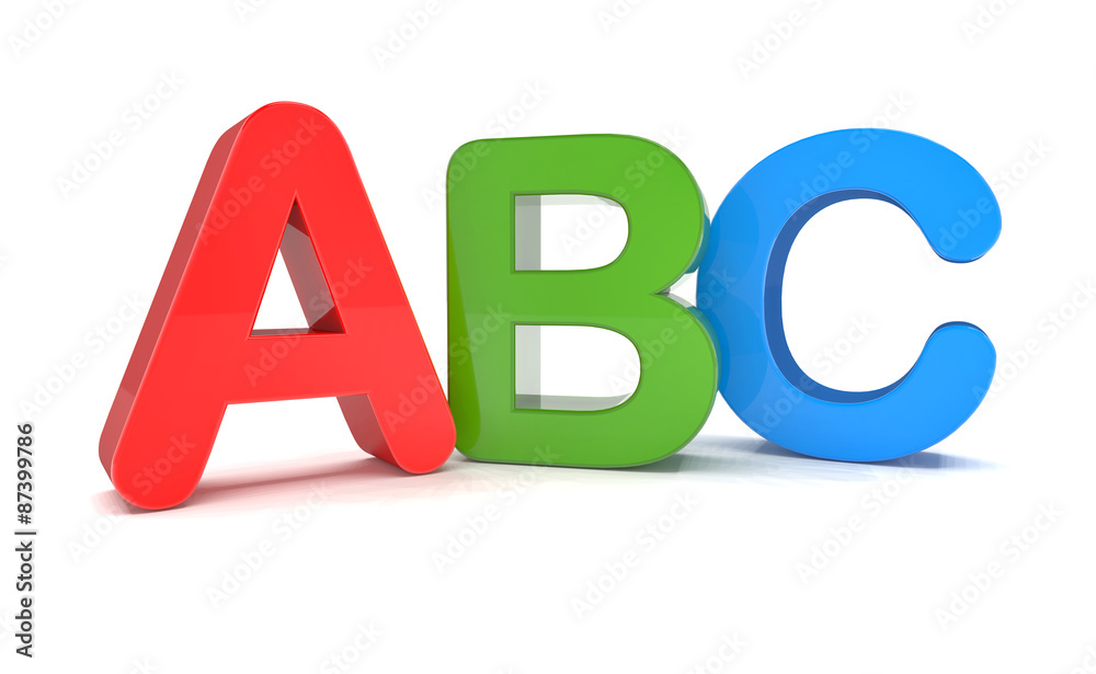 3d text - ABC