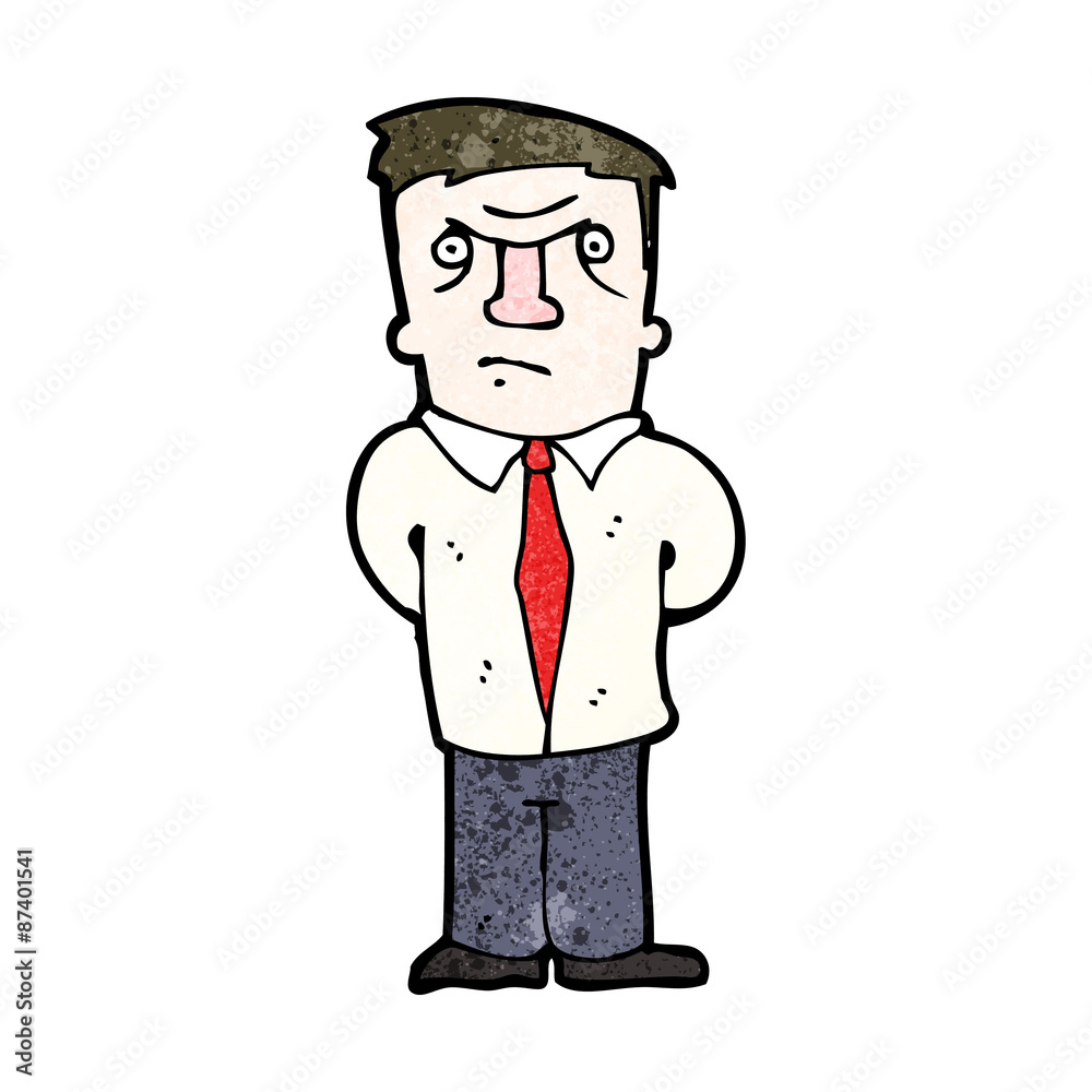 Obraz premium cartoon angry boss