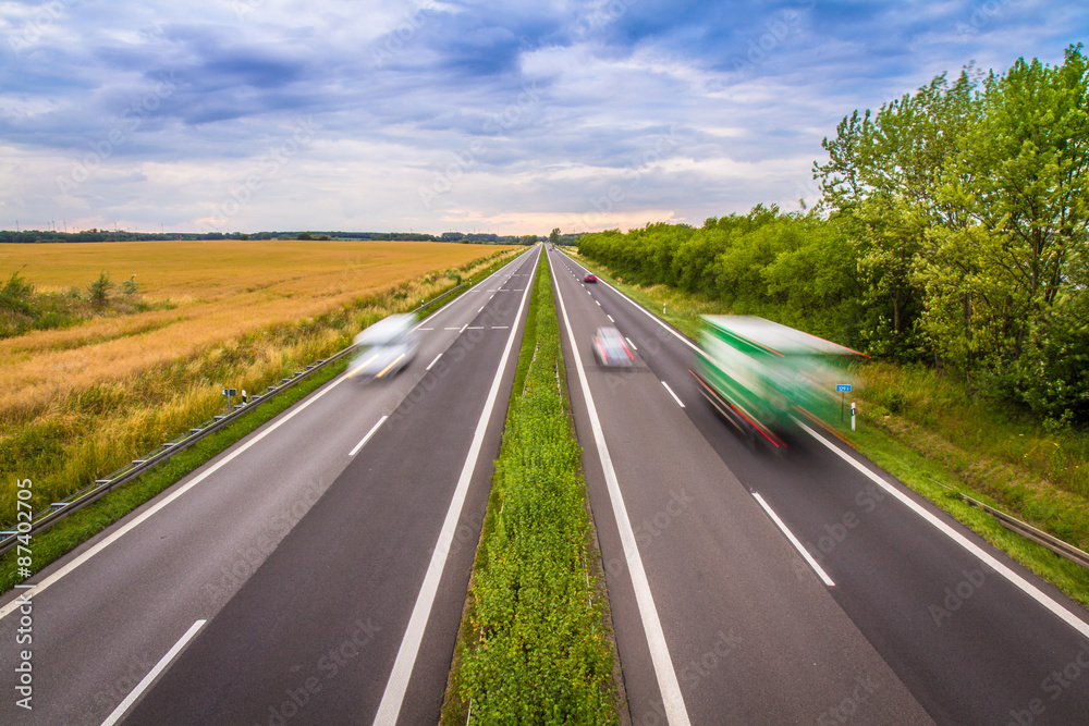 Fototapeta premium Autobahn - Germany