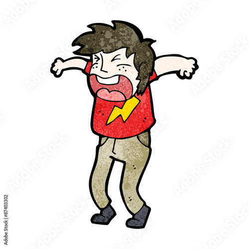 cartoon angry man