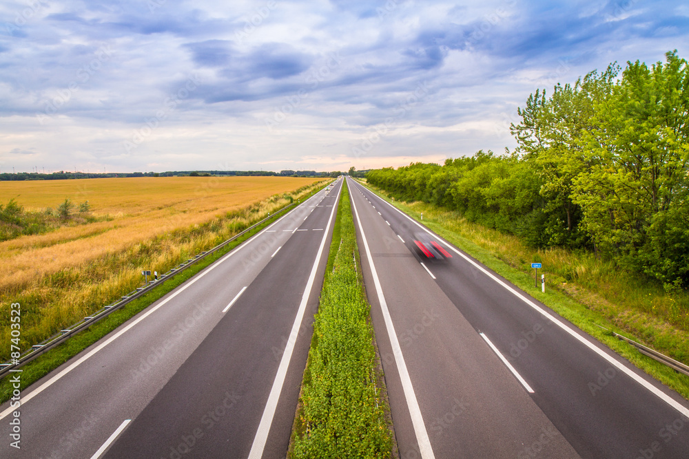 Fototapeta premium Autobahn - Germany