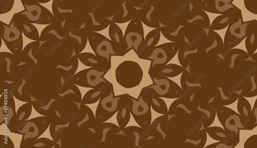 A seamless background of circular patterns. Seamless patterns from shapes color. A star-shaped pattern. A seamless background of circular patterns. Seamless patterns from shapes color. A star-shaped pattern.