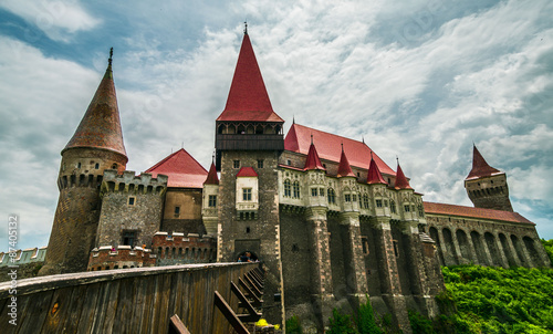 Corvin Castle or Hunyadi Castle in Hunedoara, Romania #87405132