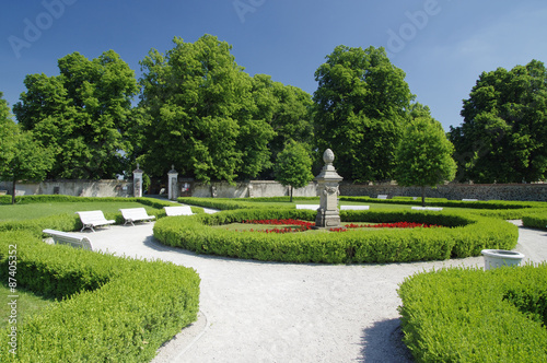 The park near castle Cerveny Kamen